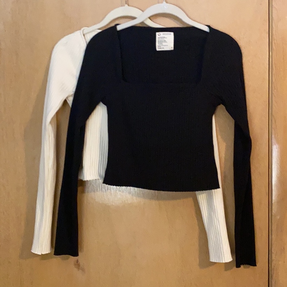 For Days Square Neck Long Sleeve Top M